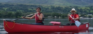Canoe touring lake district coniston